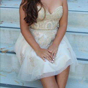 Gold Short Corset Dress